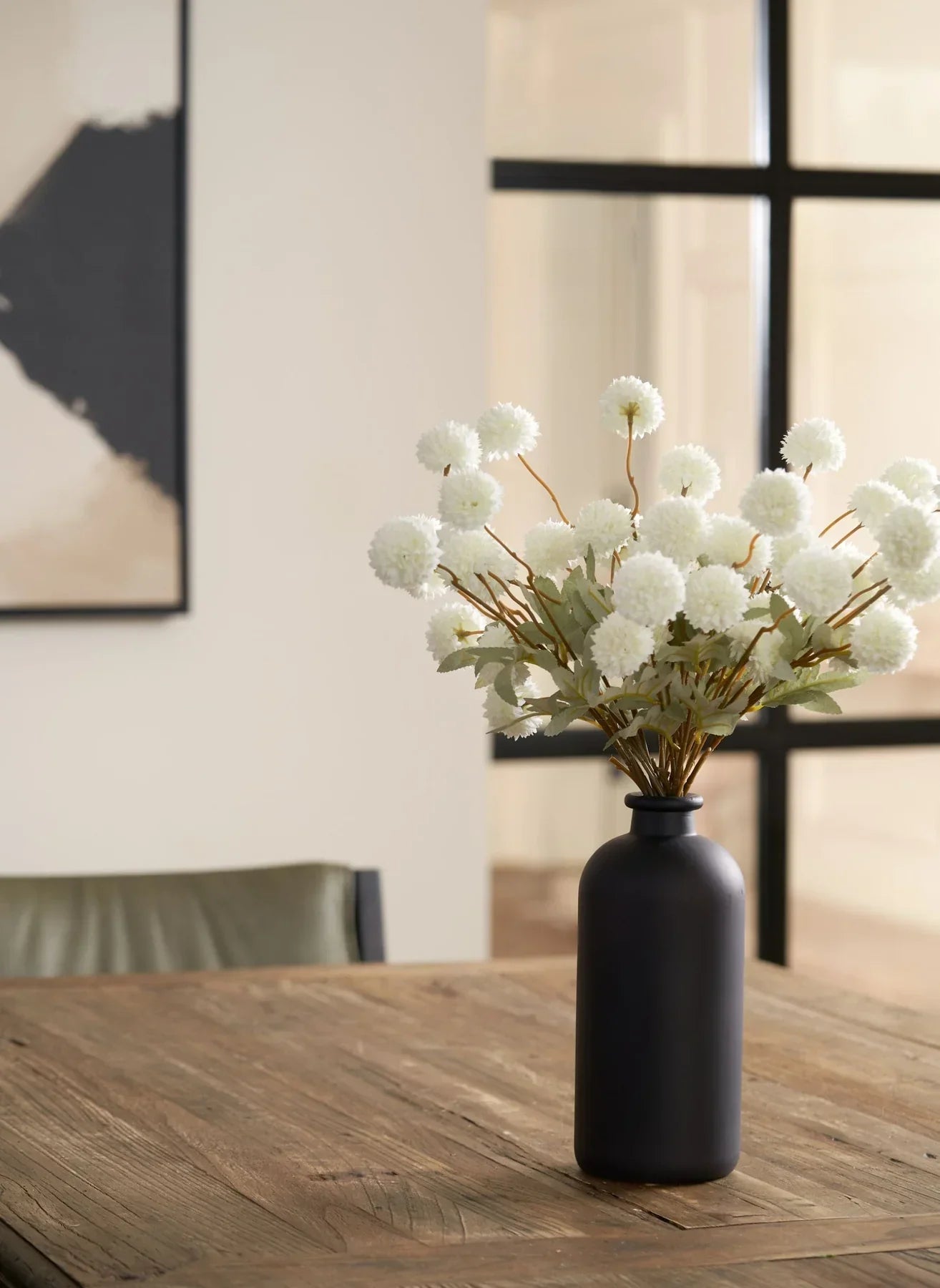 FauxLove™ - FAUX KIKU FLOWER - WHITE (10 STEMS / 50 HEADS)